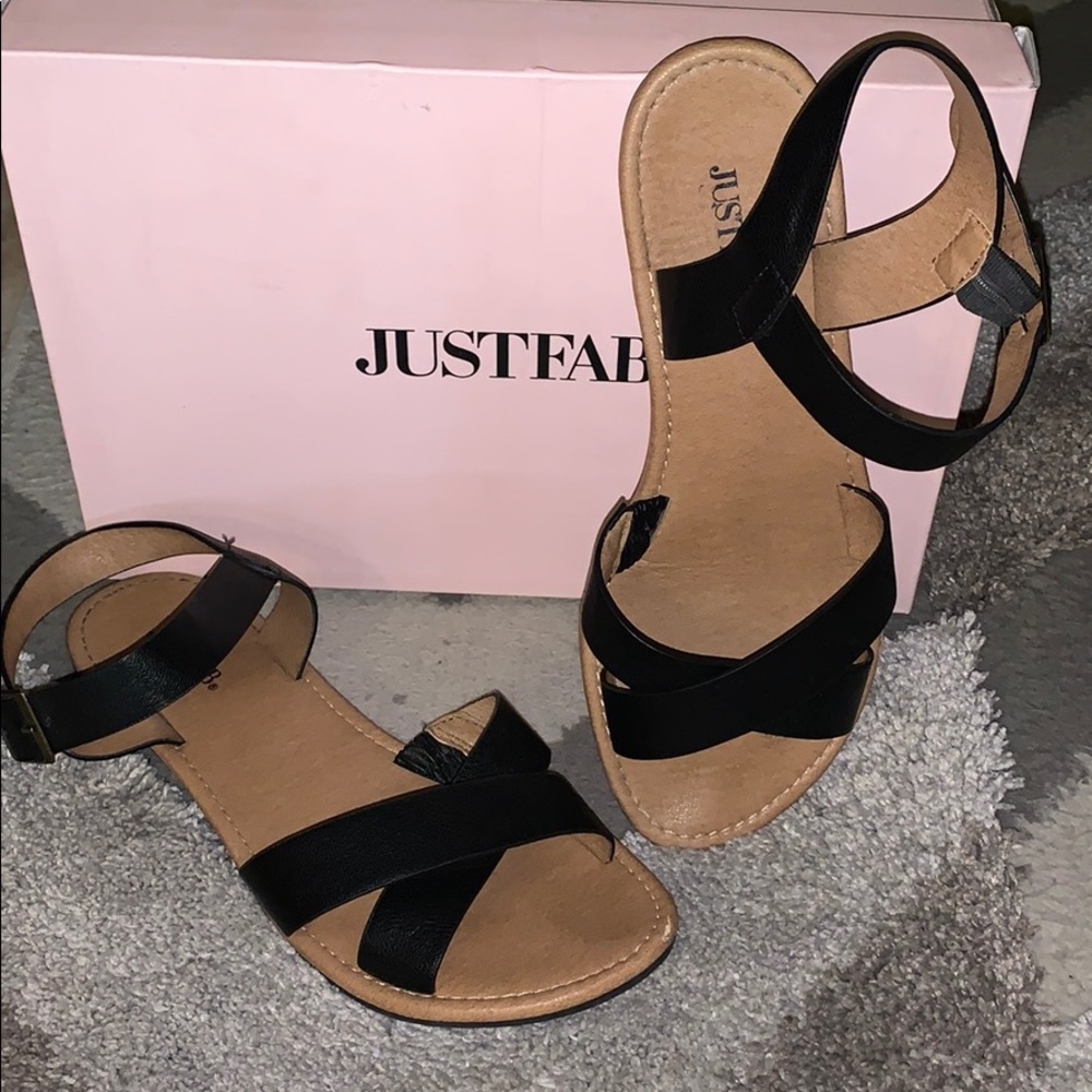 Sandals.